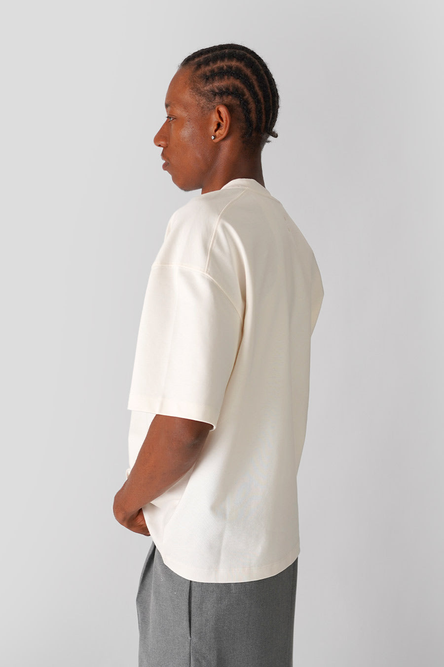 about:blank - T-SHIRT DUAL LOGO ÉCRU - LE LABO STORE