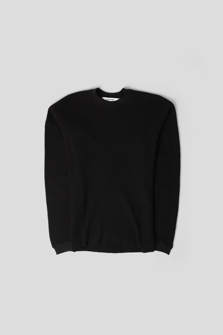 about:blank - T-SHIRT LONG SLEEVE WAFFLE NOIR - LE LABO STORE