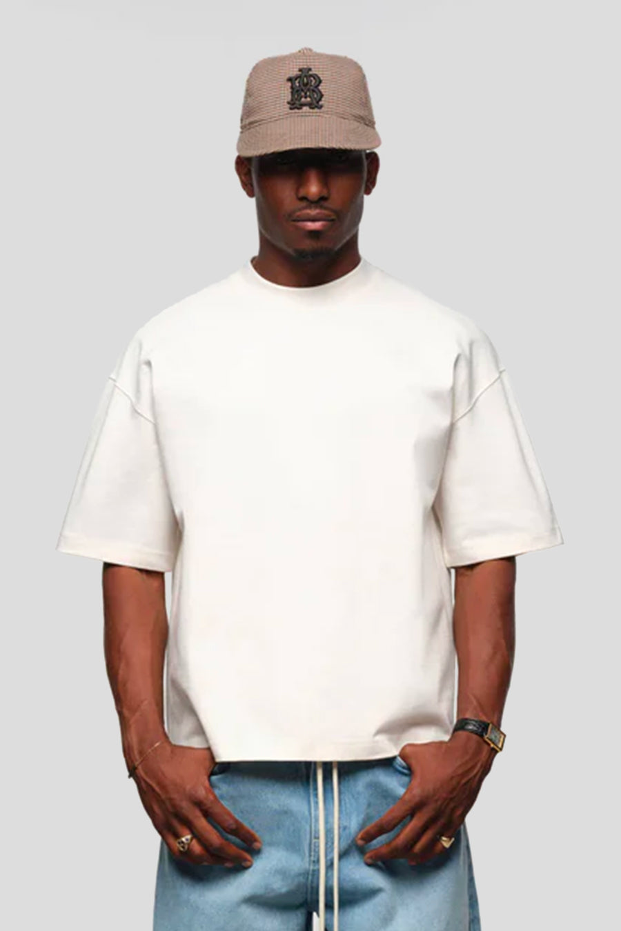 about:blank - OAT AND BLACK MOCK NECK T-SHIRT - LE LABO STORE