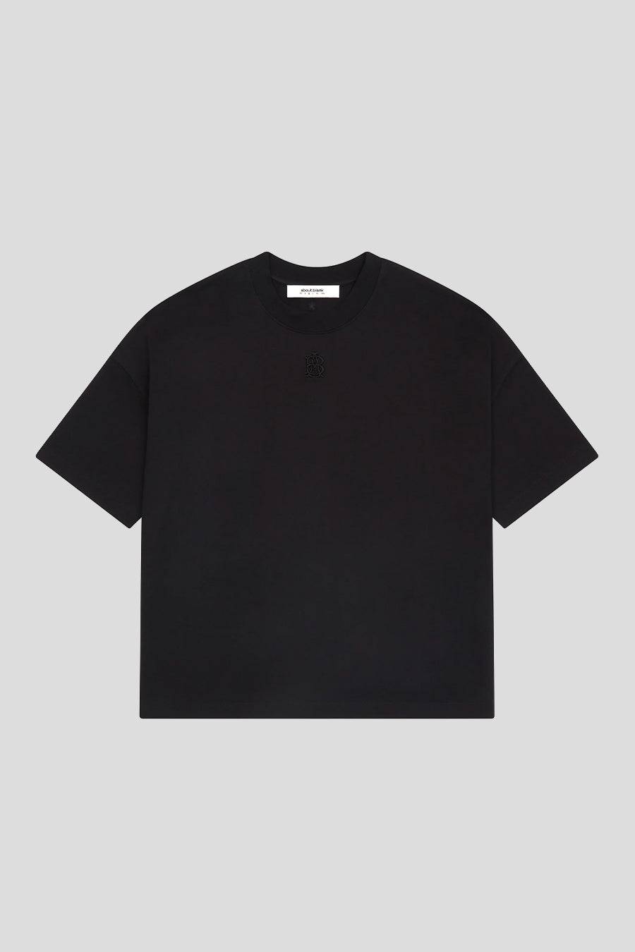 about:blank - BLACK MONOGRAM MOCK NECK T-SHIRT - LE LABO STORE