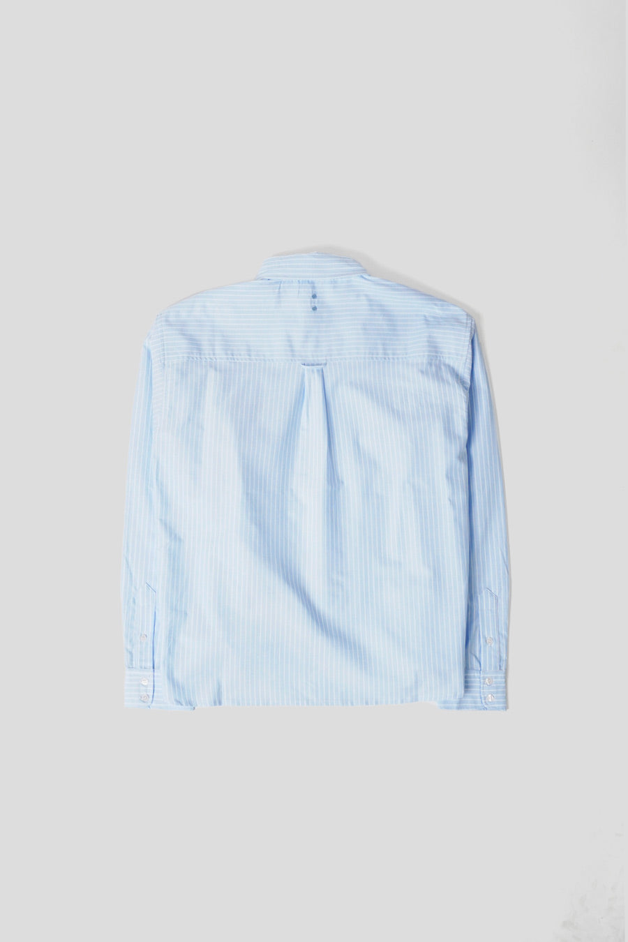 about:blank - CHEMISE MANCHES LONGUES OXFORD SCRIPT BLEU CLAIR ET BLANCHE - LE LABO STORE