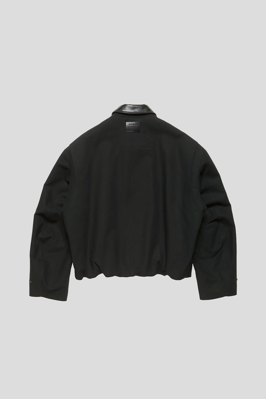 ACNE STUDIOS - BLACK LEATHER COLLAR AVIATOR JACKET - LE LABO STORE