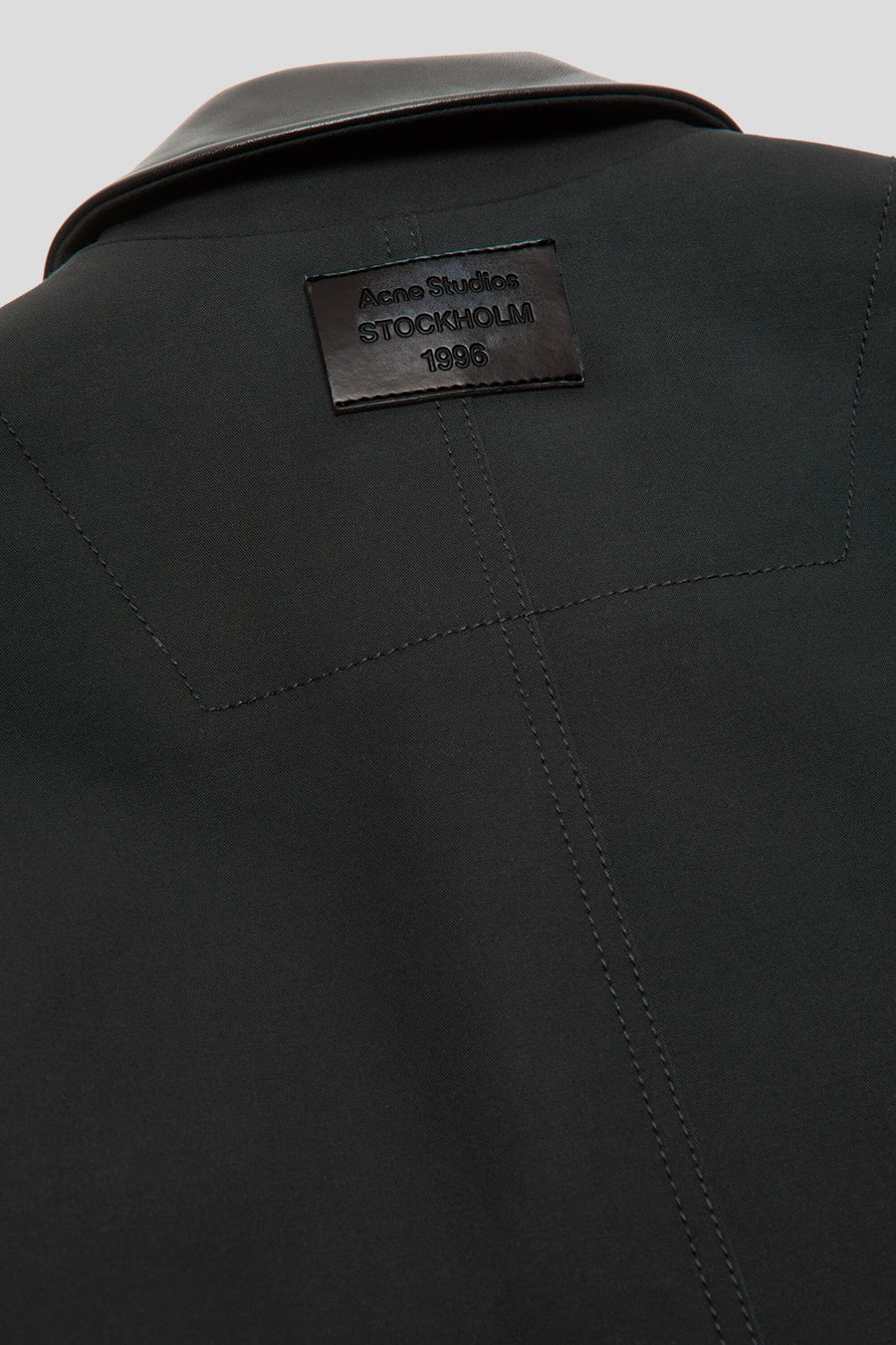 ACNE STUDIOS - BLACK LEATHER COLLAR AVIATOR JACKET - LE LABO STORE