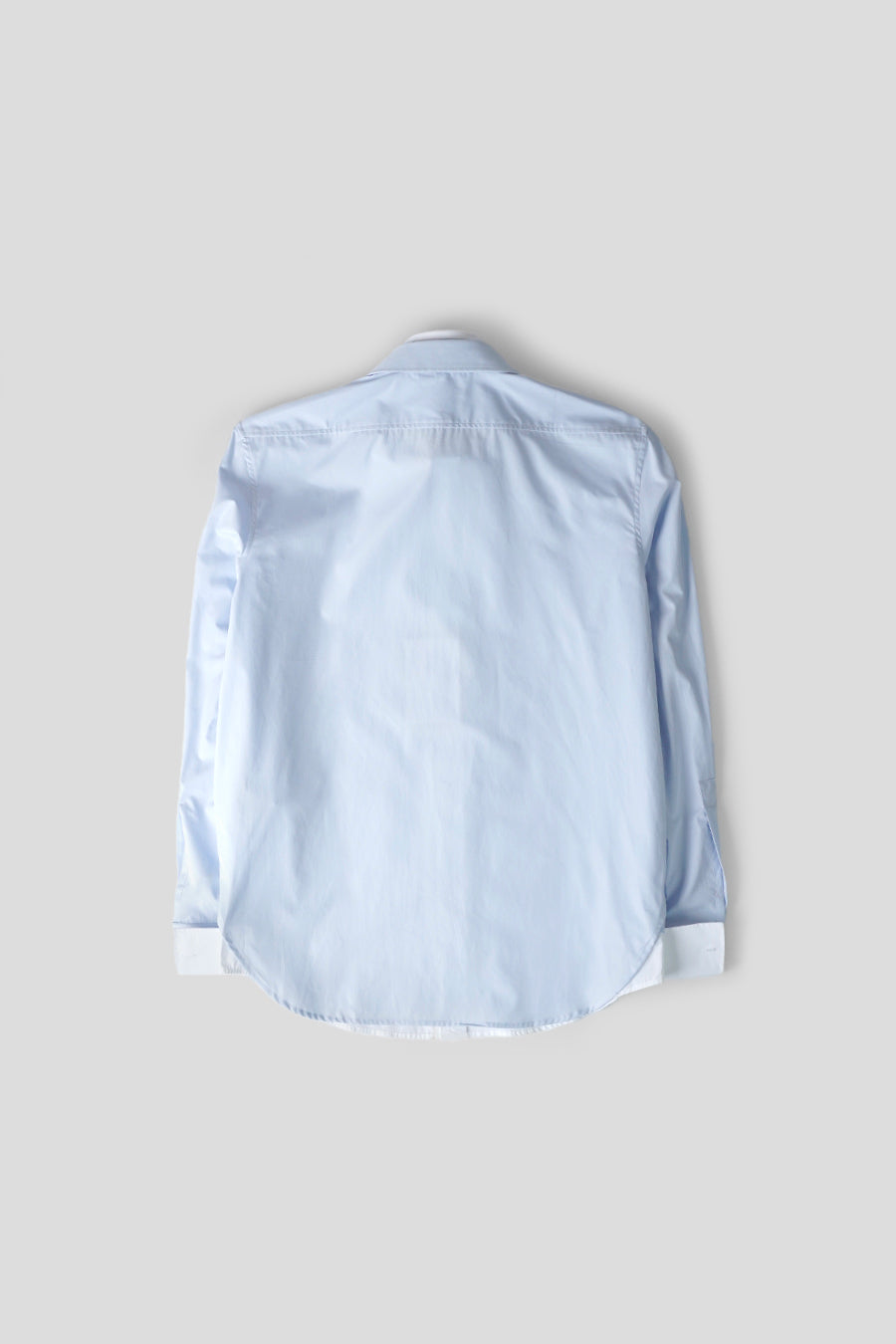 ACNE STUDIOS - CHEMISE MANCHES LONGUES LAYERED POPLIN BLEUE ET BLANCHE - LE LABO STORE