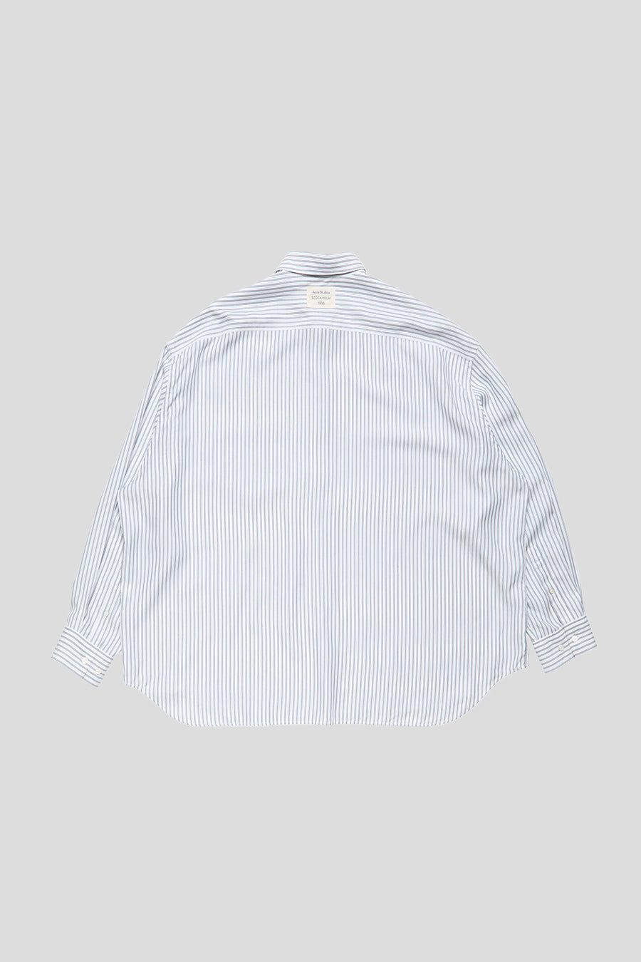 ACNE STUDIOS - WHITE AND NAVY BLUE STRIPED BUTTON-UP SHIRT - LE LABO STORE