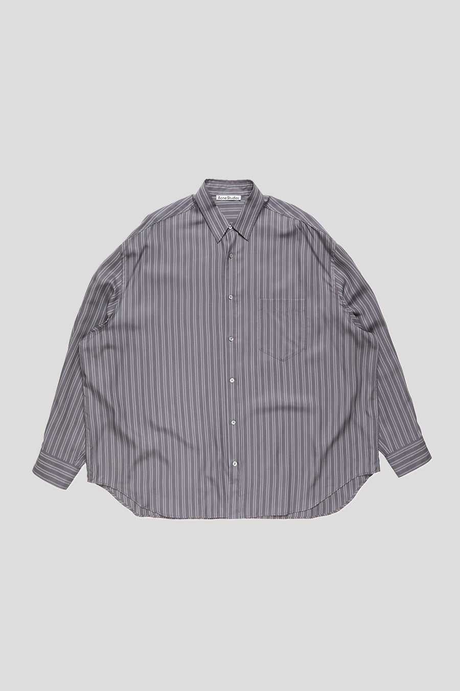 ACNE STUDIOS - CHEMISE RAYÉE À BOUTONS VIOLETTE - LE LABO STORE