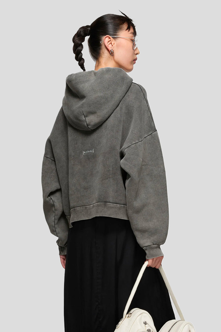 ACNE STUDIOS - FADED BLACK PATCH HOODIE - LE LABO STORE