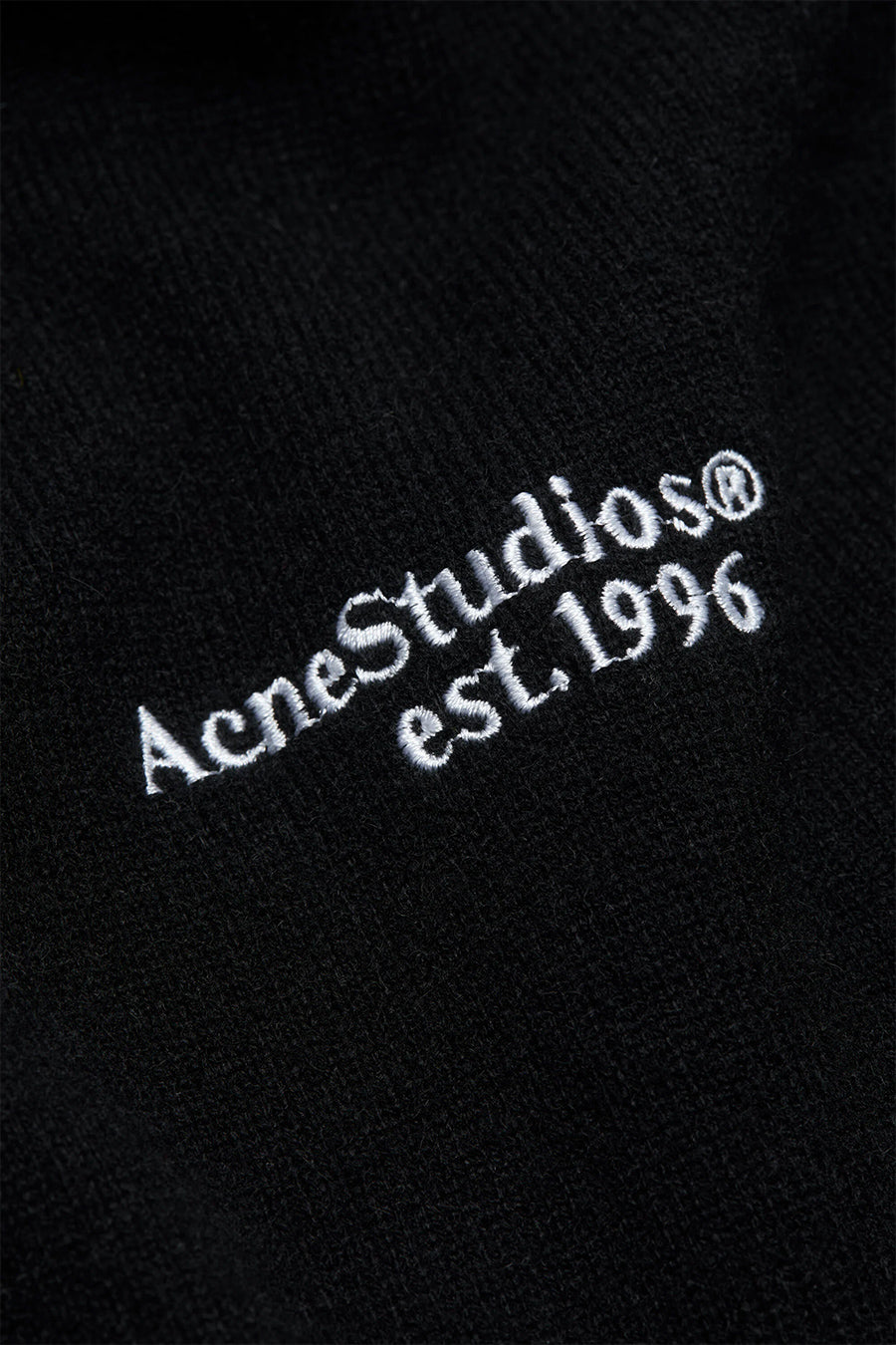 ACNE STUDIOS - BLACK WOOL KNIT POLO - LE LABO STORE