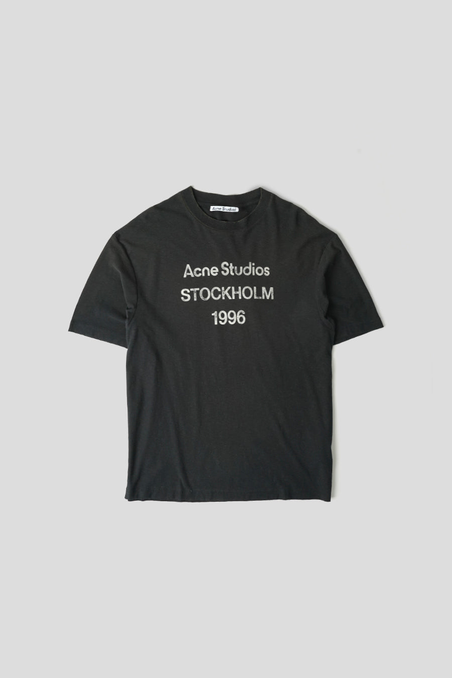 ACNE STUDIOS - FADED BLACK LOGO T-SHIRT - LE LABO STORE