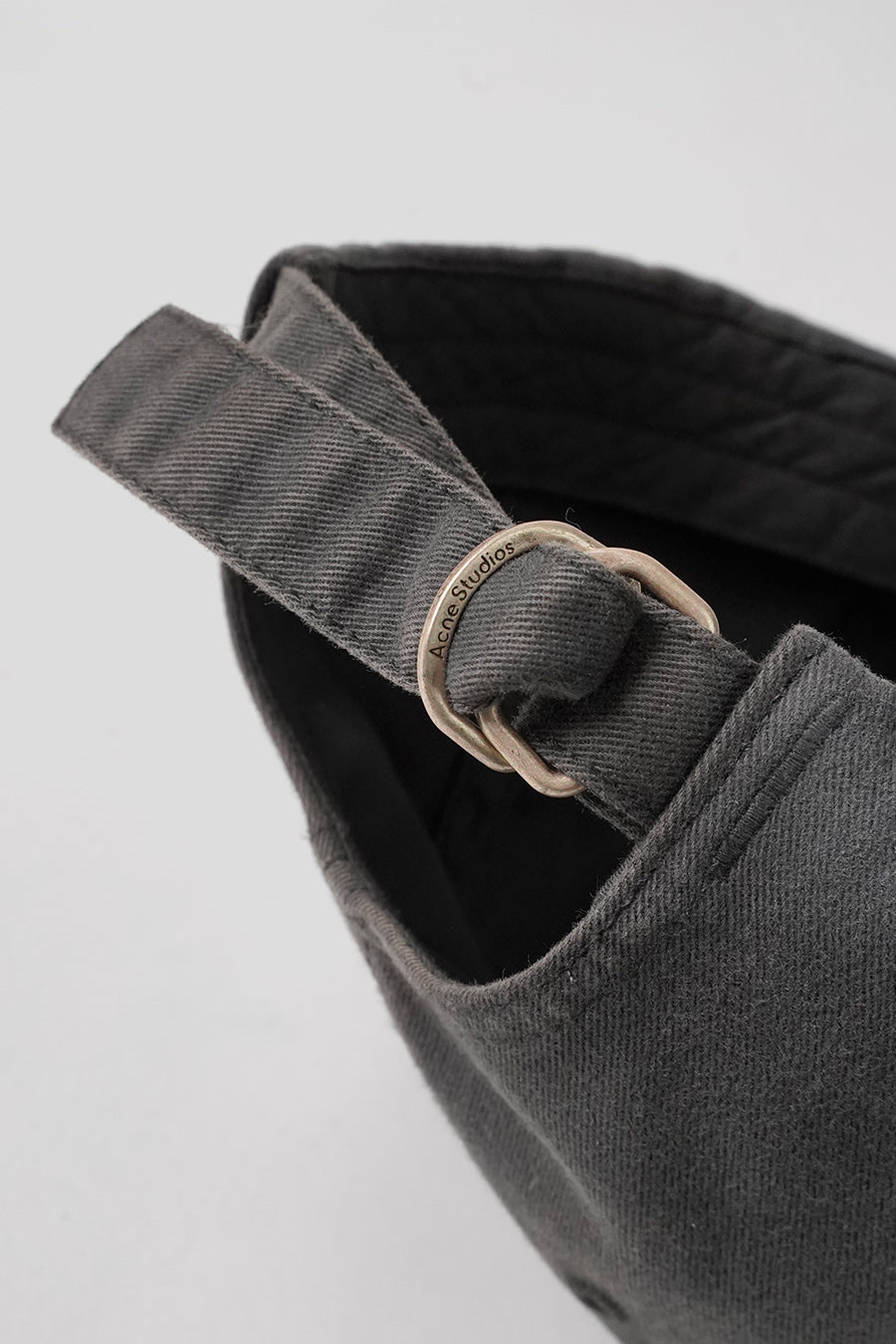 ACNE STUDIOS - DARK GRAY LOGO CAP - LE LABO STORE