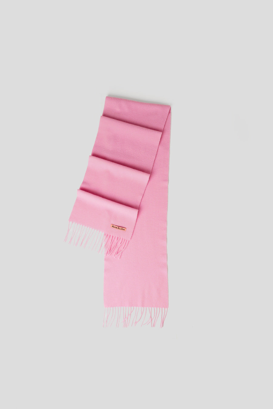 ACNE STUDIOS - CANDY PINK FRINGED WOOL SCARF - LE LABO STORE