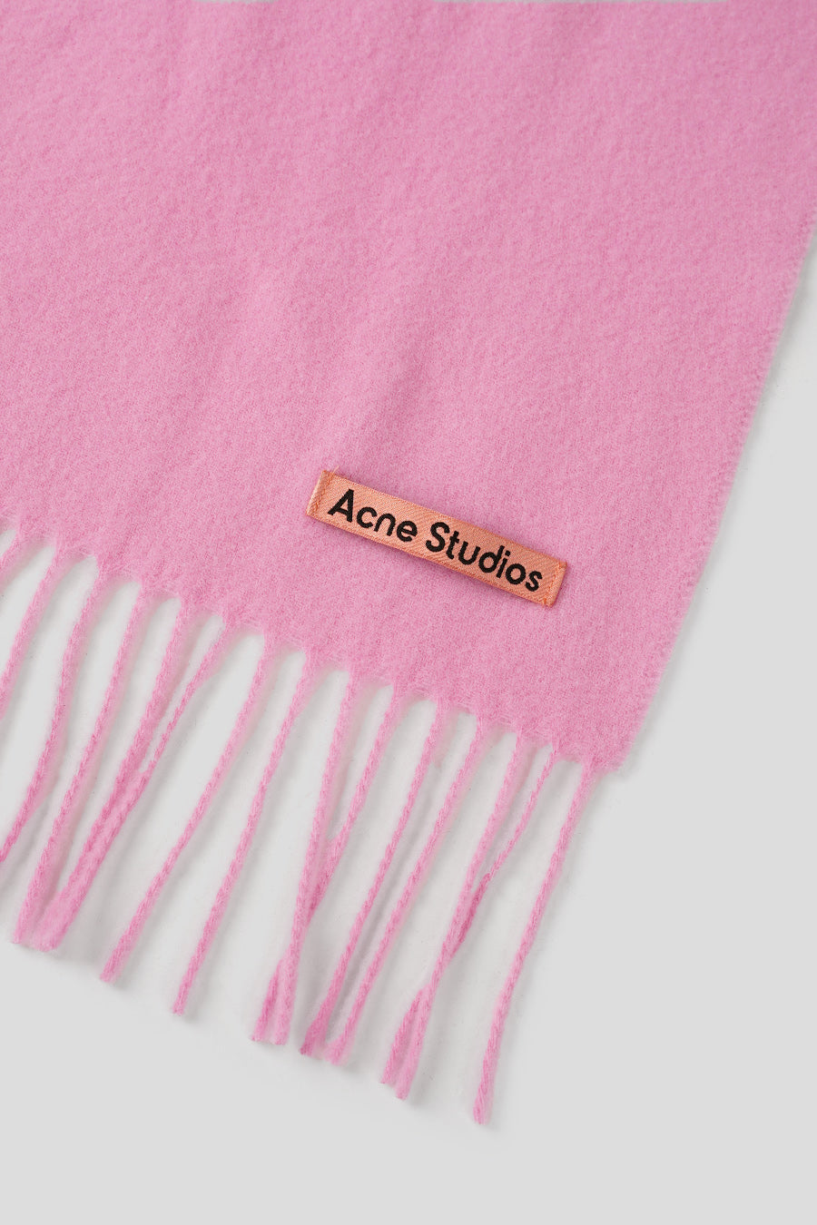 ACNE STUDIOS - CANDY PINK FRINGED WOOL SCARF – LE LABO STORE