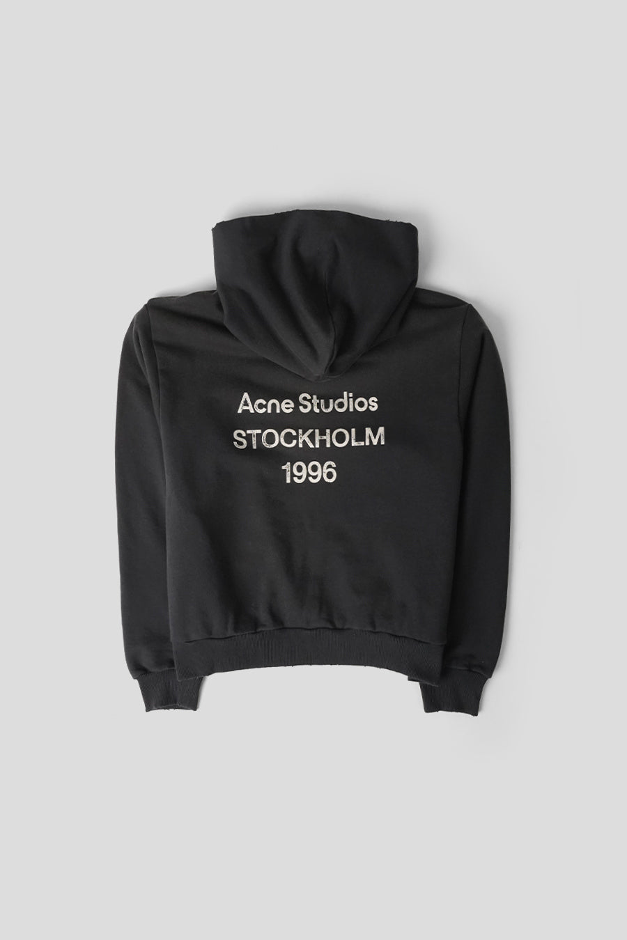 ACNE STUDIOS - BLACK LOGO HOODIE - LE LABO STORE