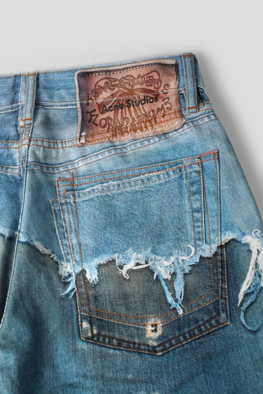 ACNE STUDIOS - JEAN TROMPE L'OEIL 1981 BLEU - LE LABO STORE