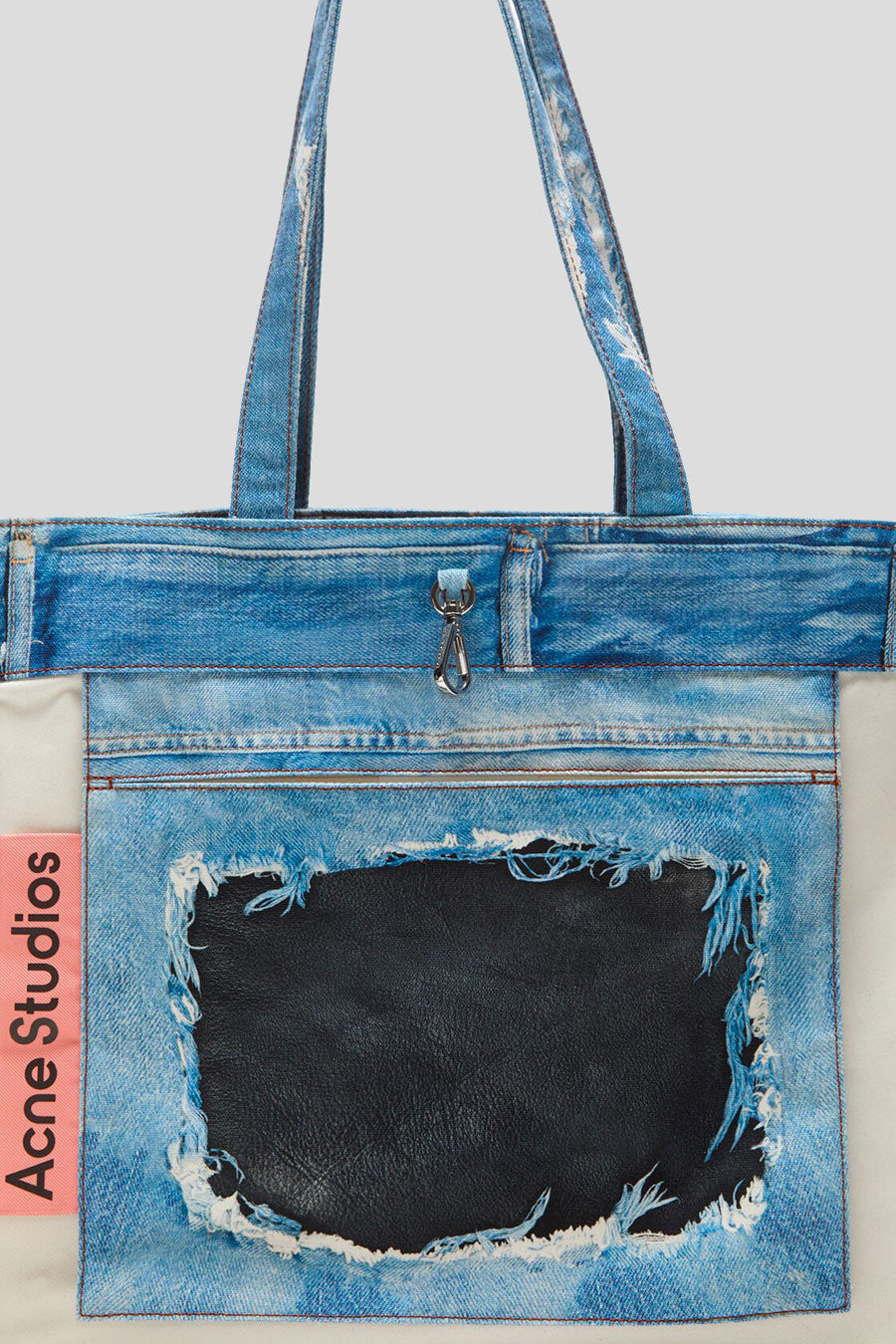 ACNE STUDIOS - SAC CABAS IMPRIMÉ TROMPLE L'OEIL BLEU - LE LABO STORE