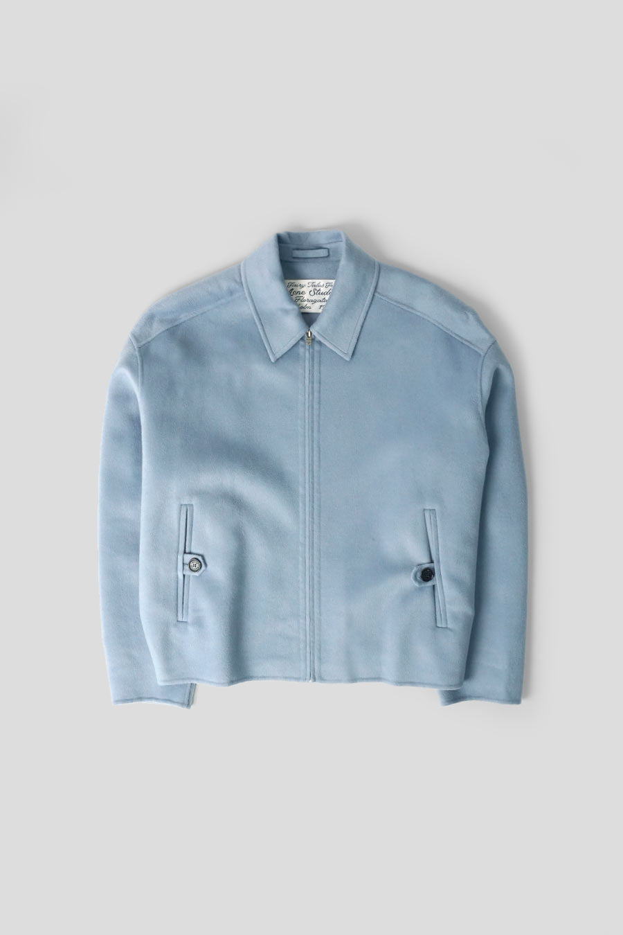 ACNE STUDIOS - DUSTY BLUE CASHMERE JACKET - LE LABO STORE