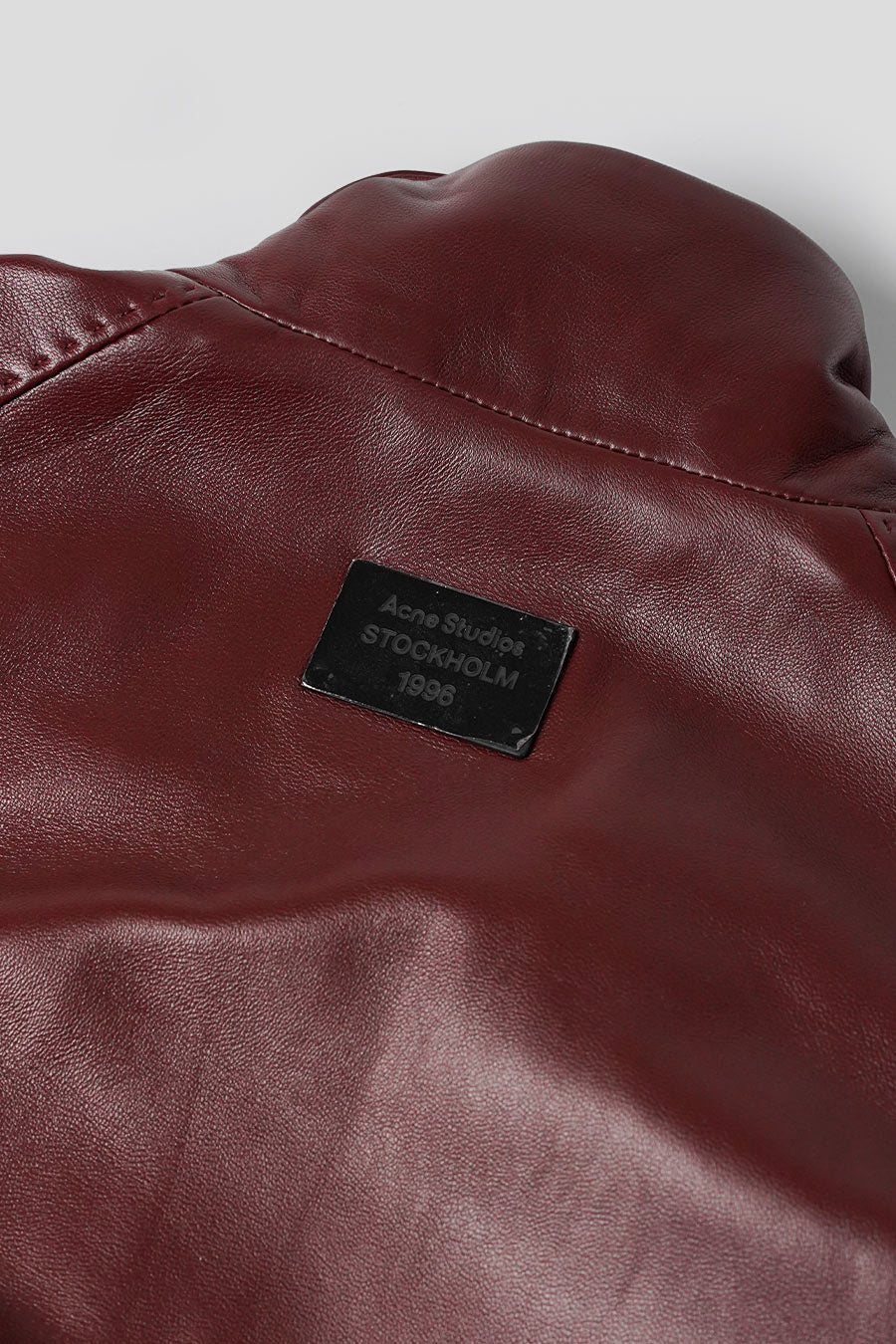 ACNE STUDIOS - VESTE EN CUIR ACNE MARRON RHUM - LE LABO STORE