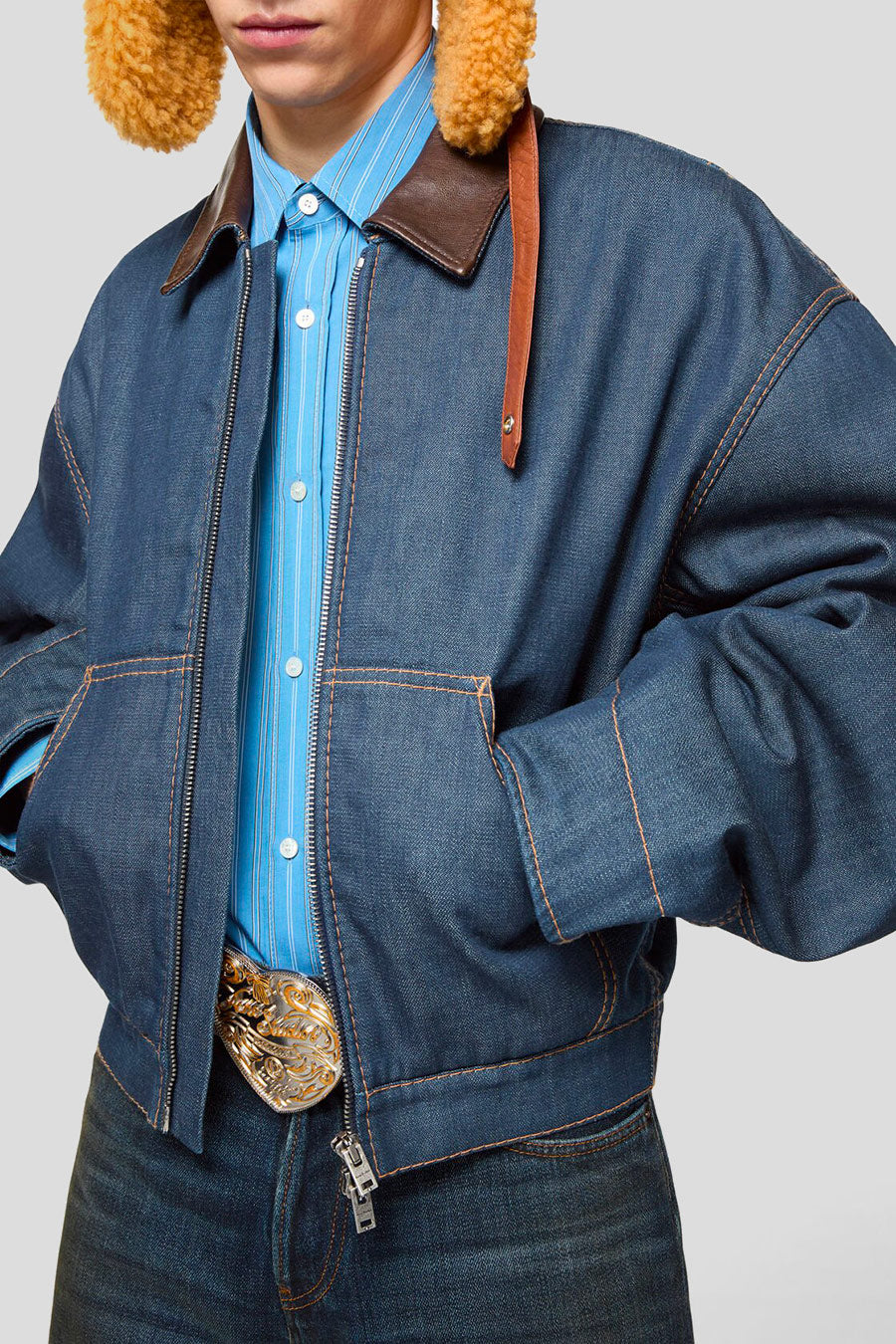 ACNE STUDIOS - VESTE EN JEAN BLEU INDIGO - LE LABO STORE