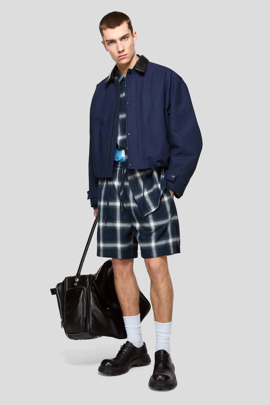 ACNE STUDIOS - VESTE EN SERGÉ BLEU MARINE - LE LABO STORE
