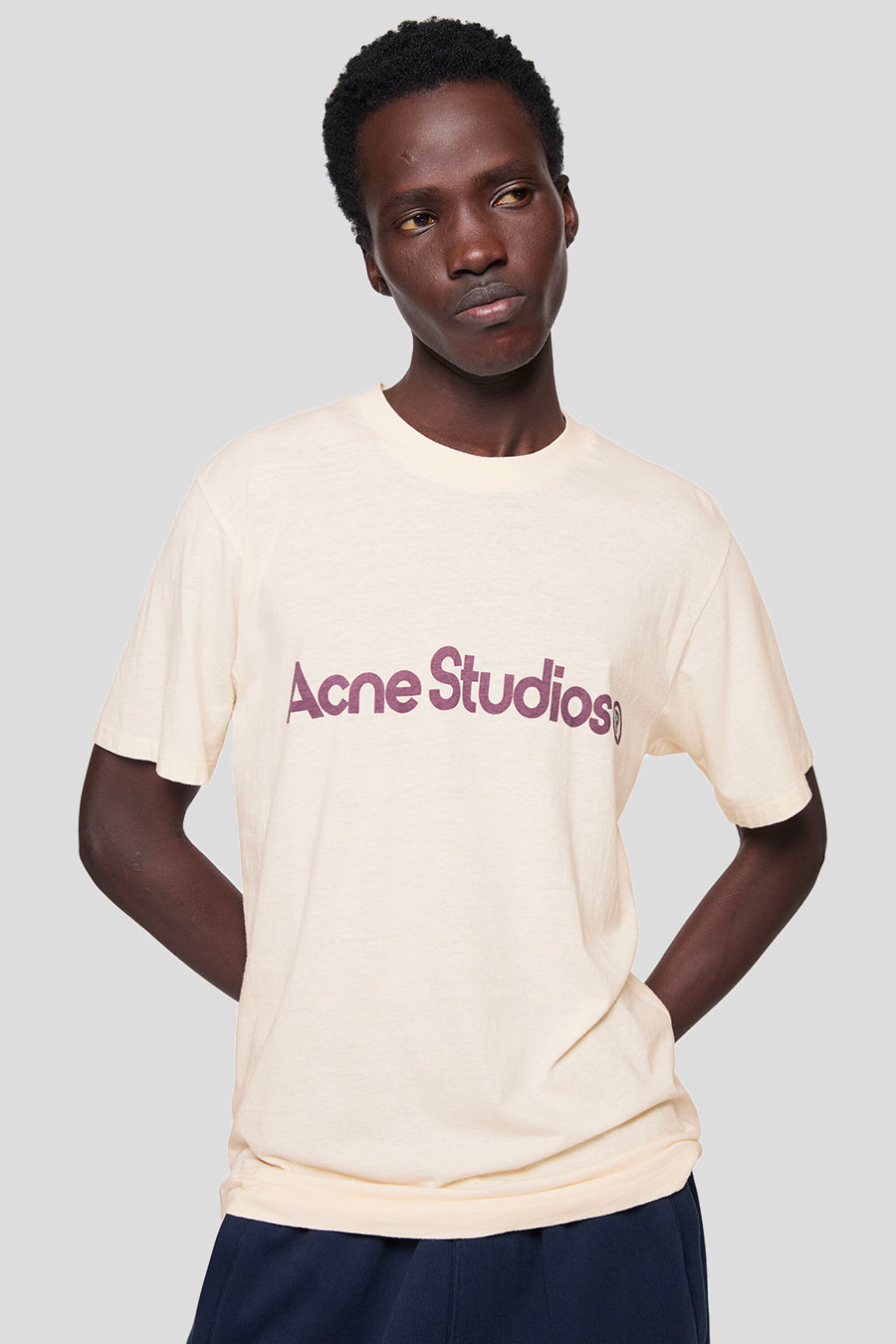 ACNE STUDIOS - PALE PINK GRAPHIC T-SHIRT - LE LABO STORE