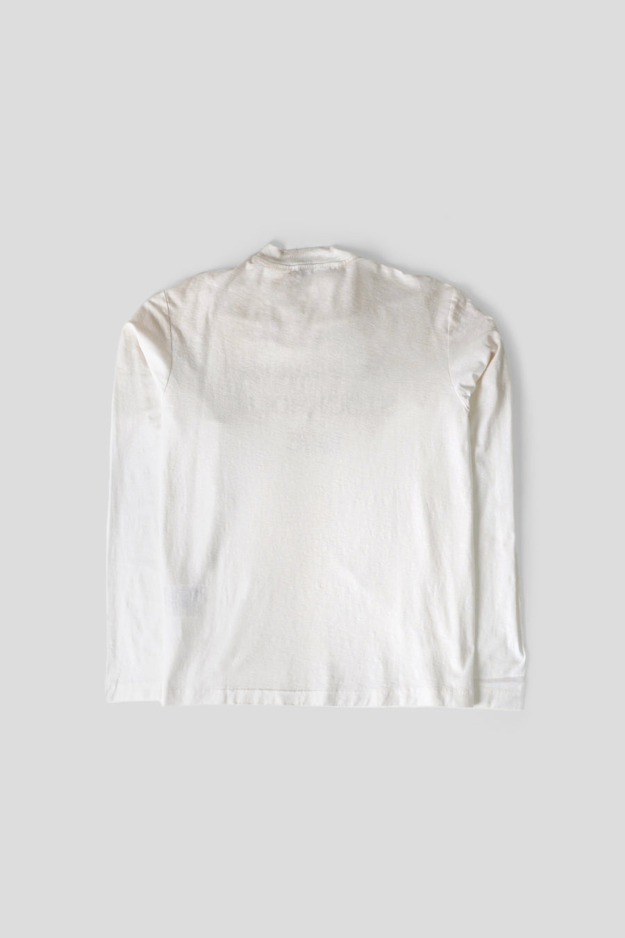 ACNE STUDIOS - DUSTY WHITE SPRAYED 1996 LOGO LS T-SHIRT - LE LABO STORE