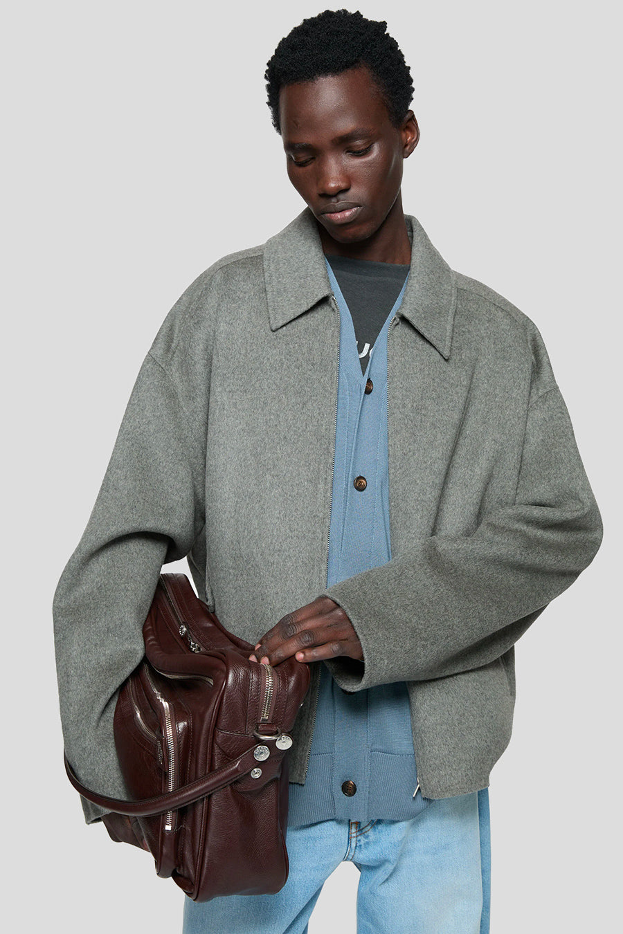 ACNE STUDIOS - GREY CASHMERE JACKET - LE LABO STORE