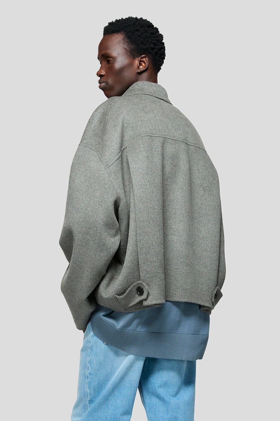 ACNE STUDIOS - GREY CASHMERE JACKET - LE LABO STORE