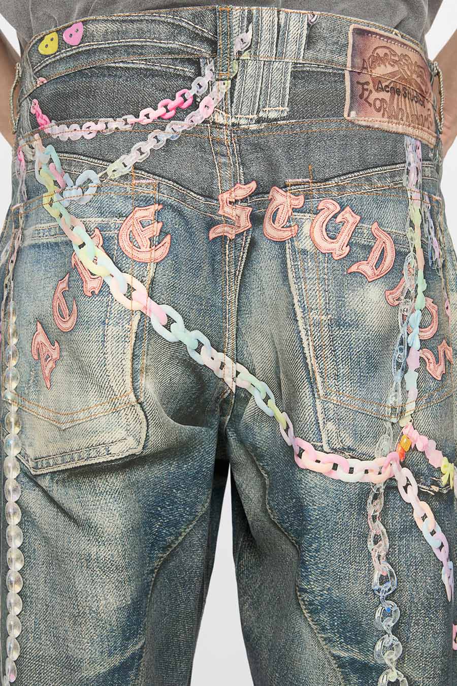 ACNE STUDIOS - JEAN BAGGY TROMPE L'OEIL 1981M BLEU - LE LABO STORE