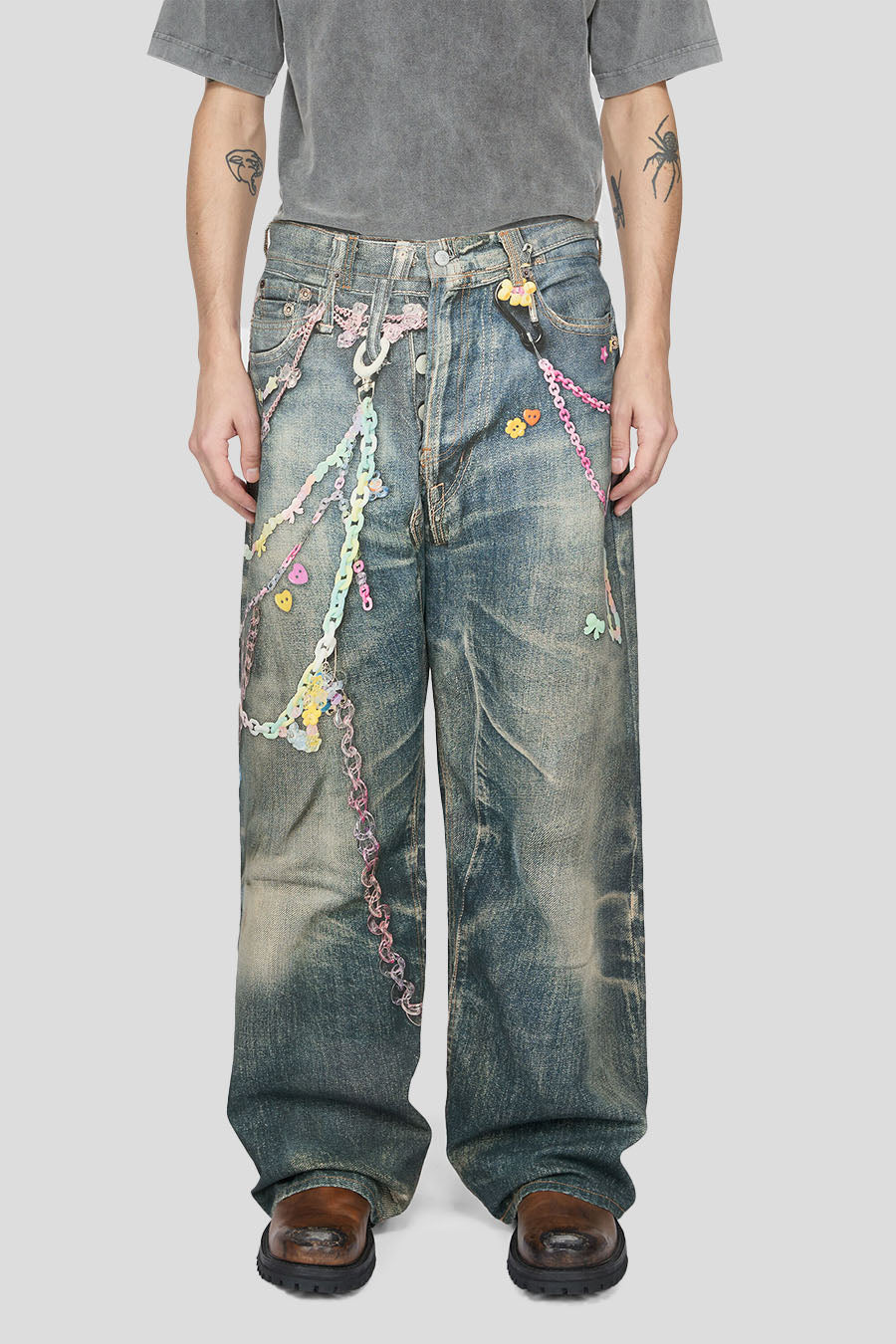 ACNE STUDIOS - JEAN BAGGY TROMPE L'OEIL 1981M BLEU - LE LABO STORE