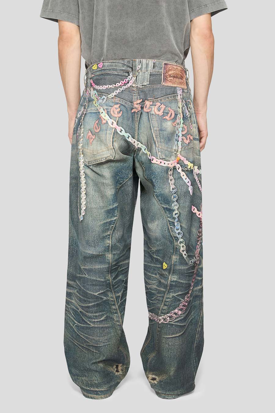 ACNE STUDIOS - JEAN BAGGY TROMPE L'OEIL 1981M BLEU - LE LABO STORE