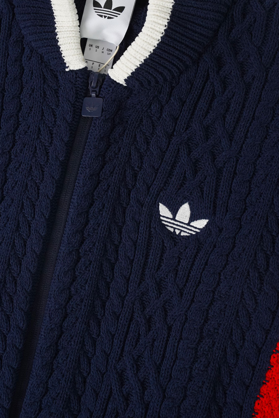 ADIDAS - CARDIGAN RÉTRO BLEU, ROUGE ET BLANC - LE LABO STORE