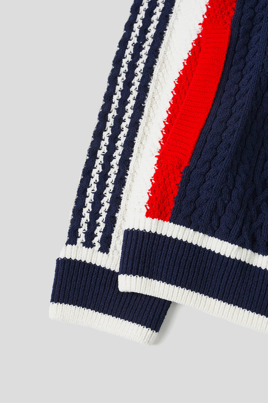 ADIDAS - CARDIGAN RÉTRO BLEU, ROUGE ET BLANC - LE LABO STORE