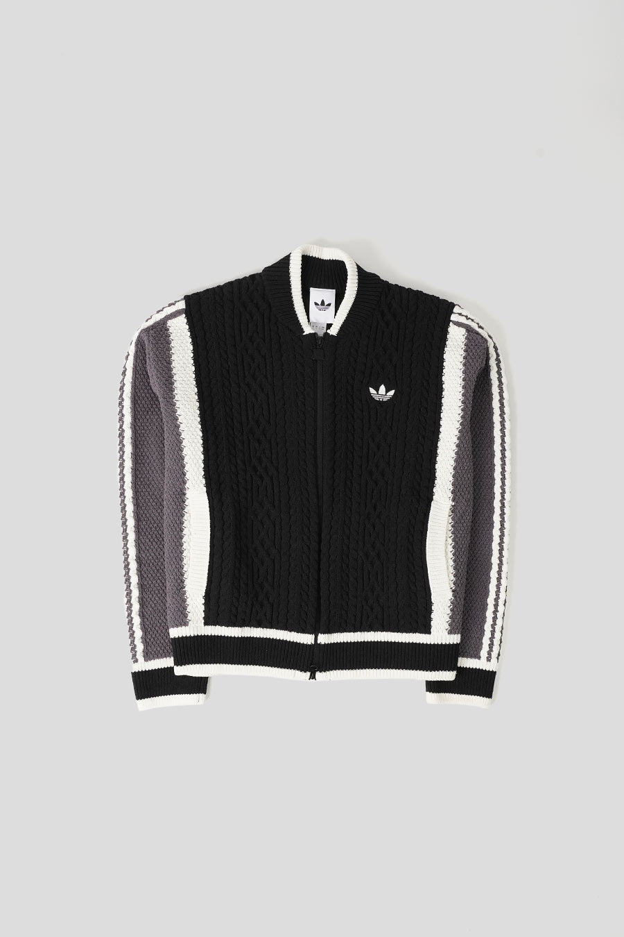 ADIDAS - CARDIGAN RÉTRO NOIR, BLANC ET GRIS - LE LABO STORE