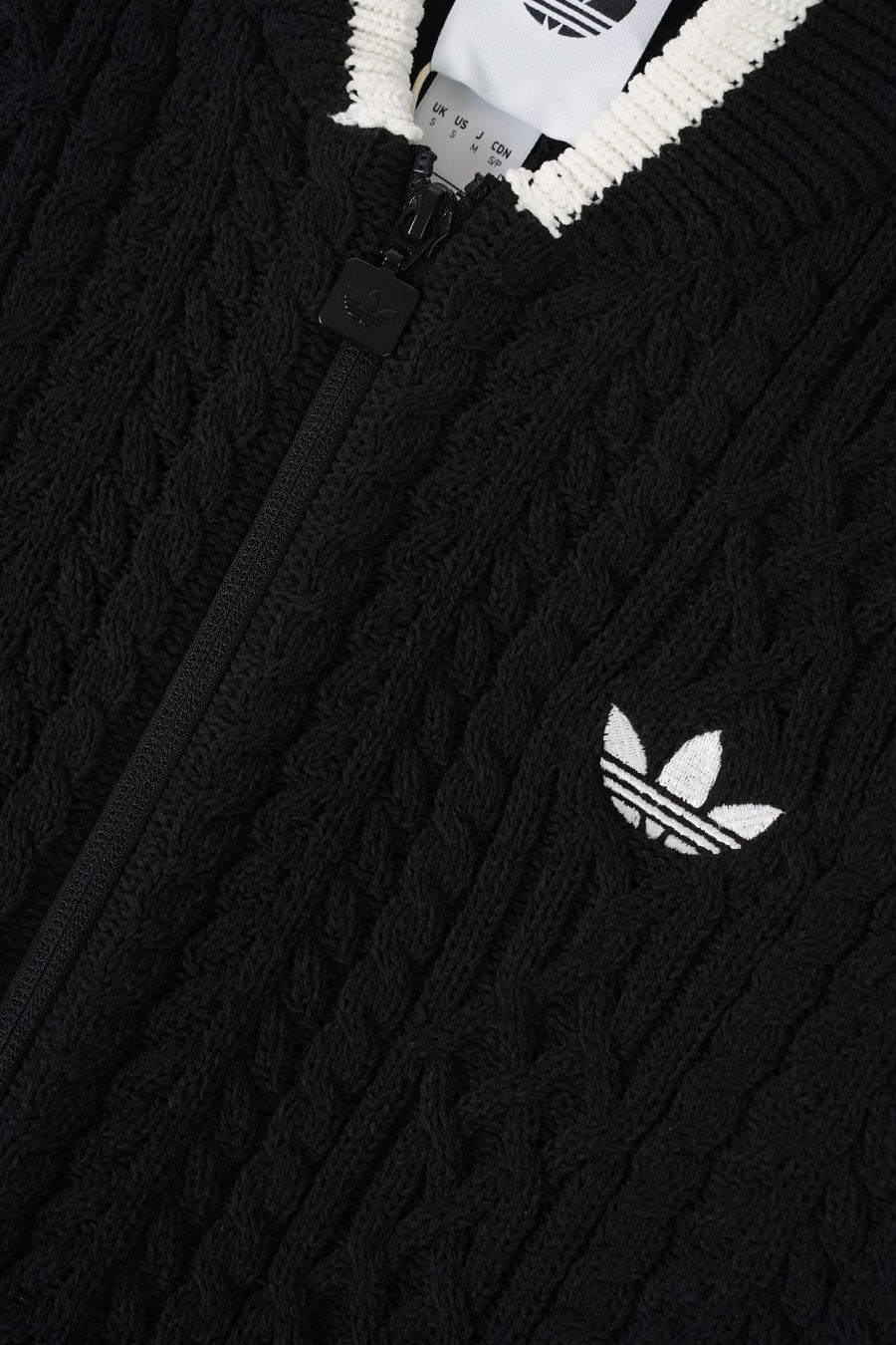 ADIDAS - CARDIGAN RÉTRO NOIR, BLANC ET GRIS - LE LABO STORE