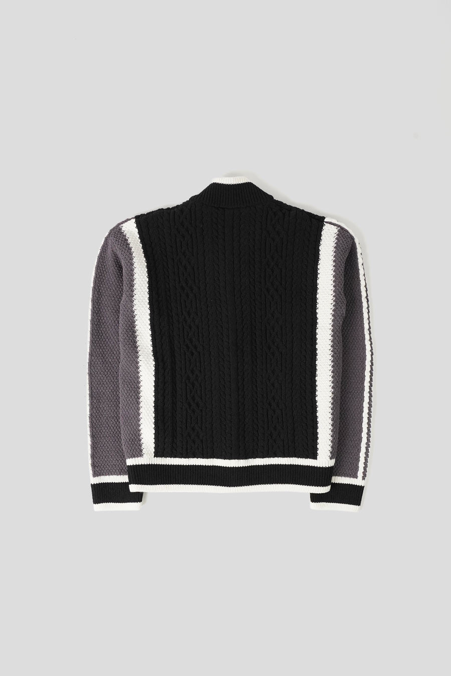 ADIDAS - CARDIGAN RÉTRO NOIR, BLANC ET GRIS - LE LABO STORE