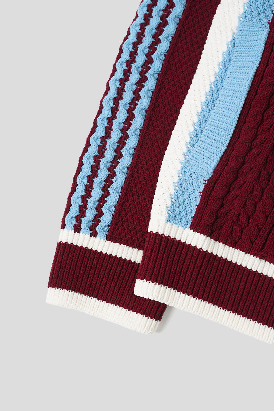 ADIDAS - RED, WHITE, AND BLUE RETRO CARDIGAN  - LE LABO STORE