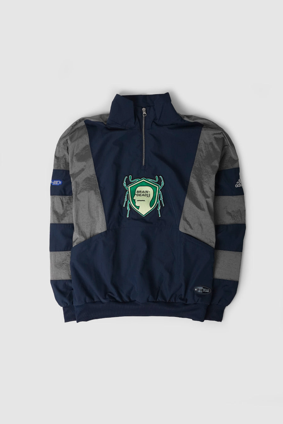 ADIDAS - HAUT DE SURVÊTEMENT BD X BRAIN DEAD BLEU MARINE ET GRIS - LE LABO STORE