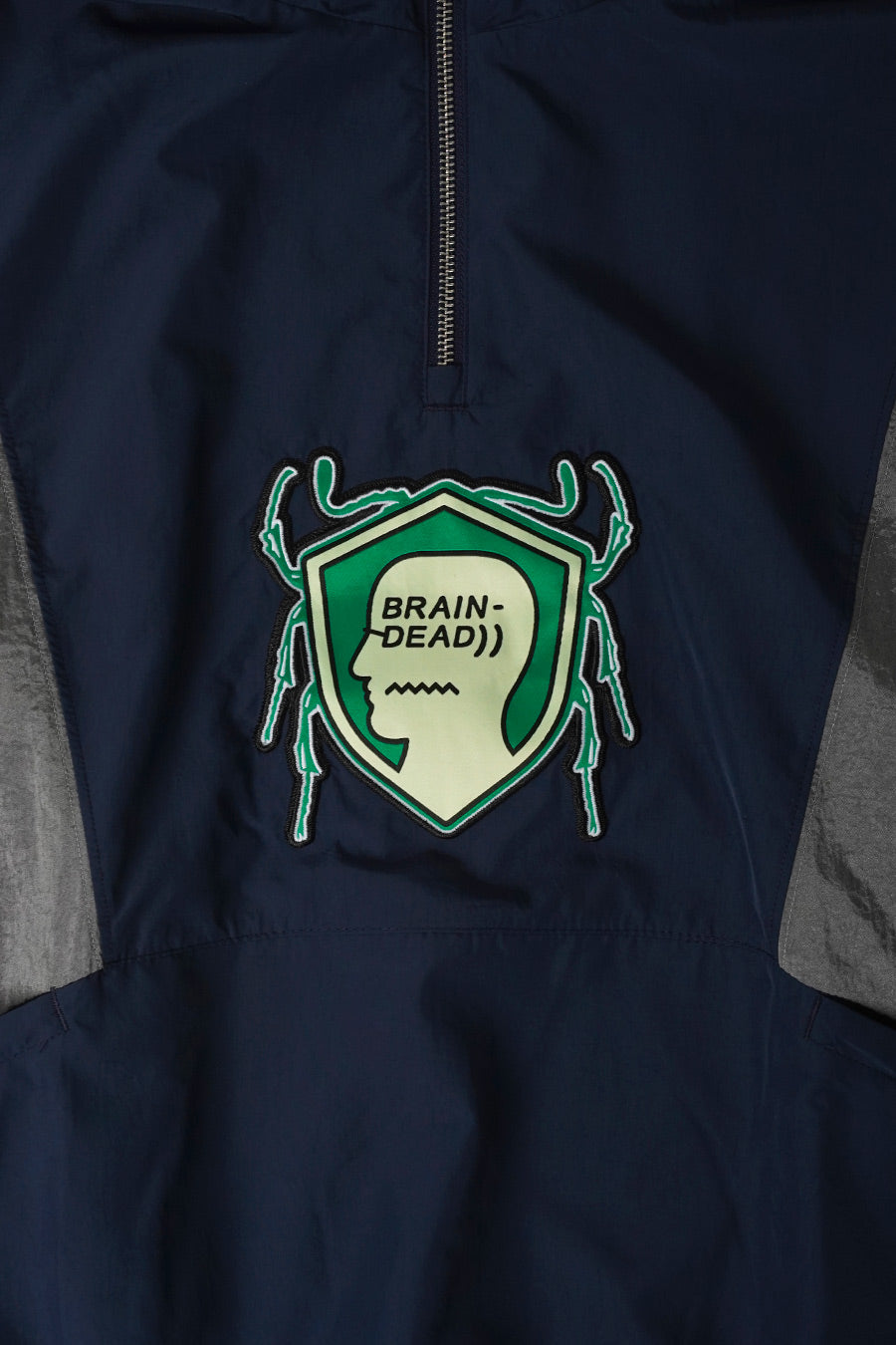 ADIDAS - HAUT DE SURVÊTEMENT BD X BRAIN DEAD BLEU MARINE ET GRIS - LE LABO STORE