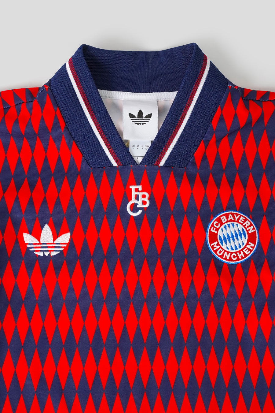 ADIDAS - RED AND BLUE BAYERN MUNICH FOOTBALL JERSEY  - LE LABO STORE
