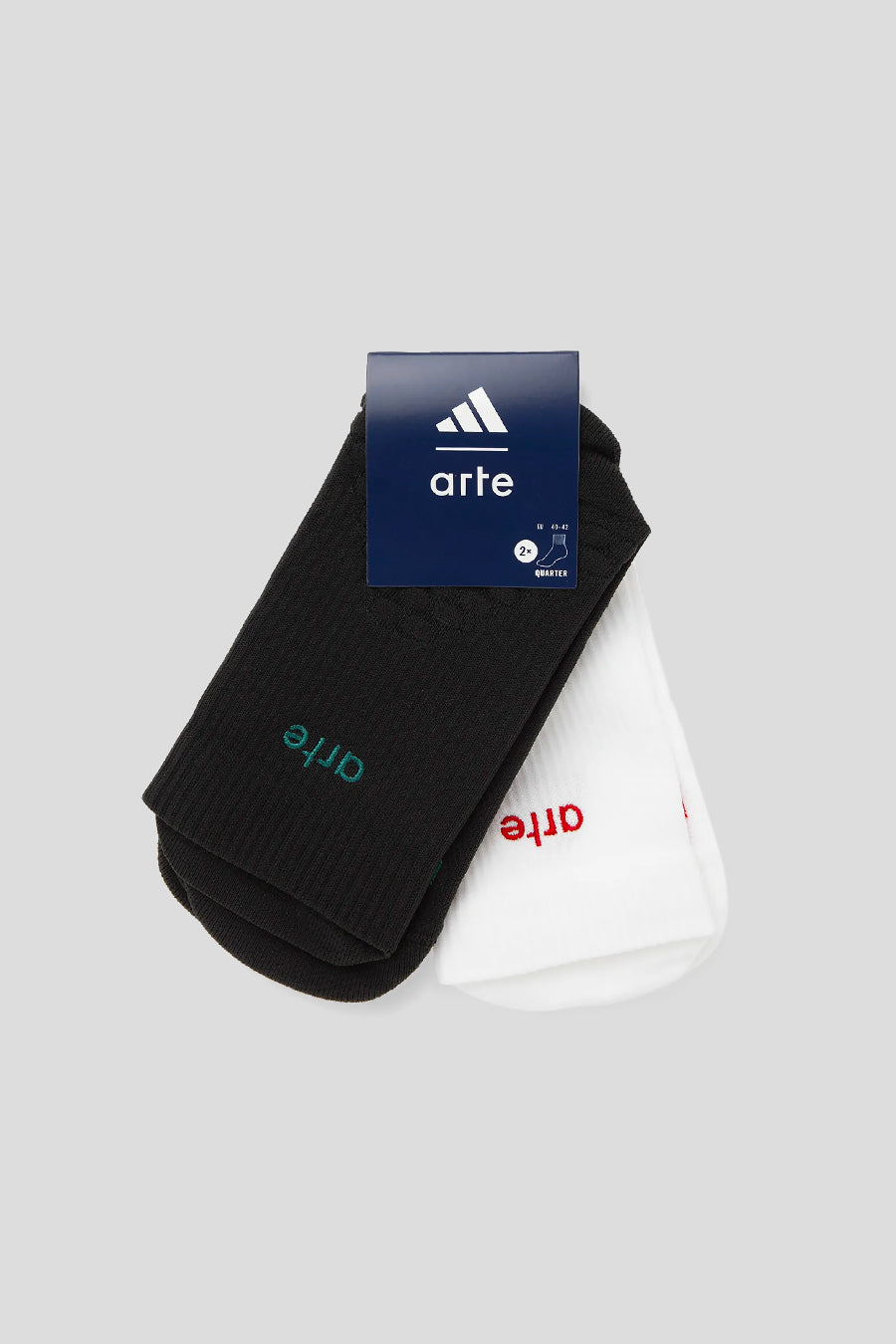ADIDAS - PACK X2 PAIRES DE CHAUSSETTES X ARTE BLANCHES ET NOIRES - LE LABO STORE