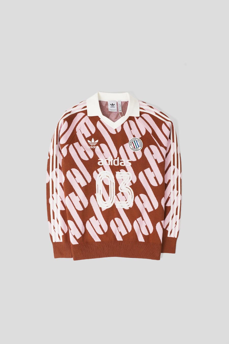 ADIDAS - BROWN AND PINK ADICOLOR BLOKECORE POLO    - LE LABO STORE