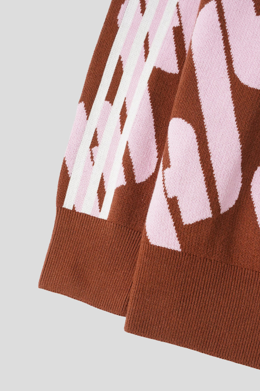 ADIDAS - POLO ADICOLOR BLOKECORE MARRON ET ROSE - LE LABO STORE