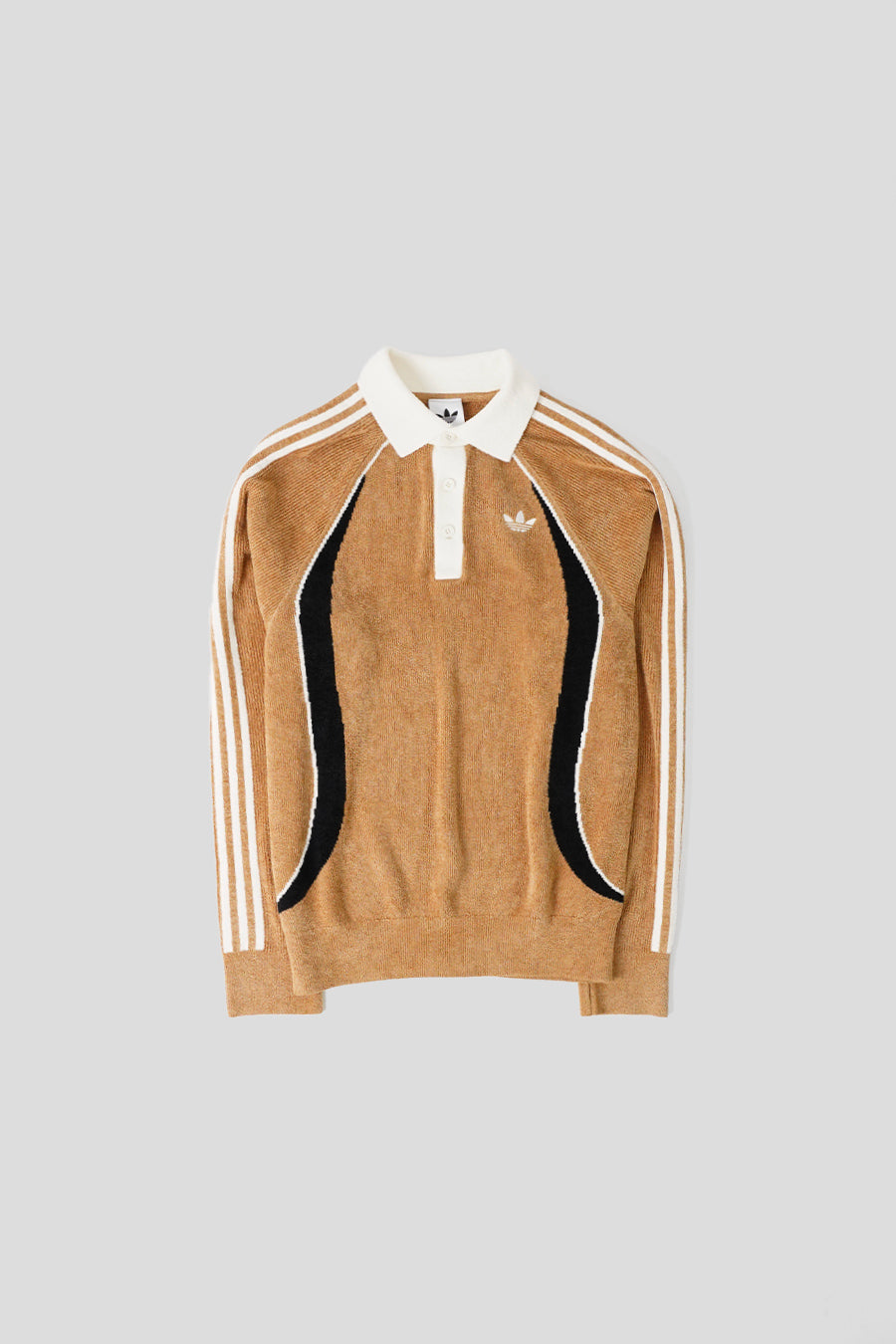 ADIDAS - POLO RETRO REMIX TEAMGEIST BEIGE, NOIR ET BLANC - LE LABO STORE
