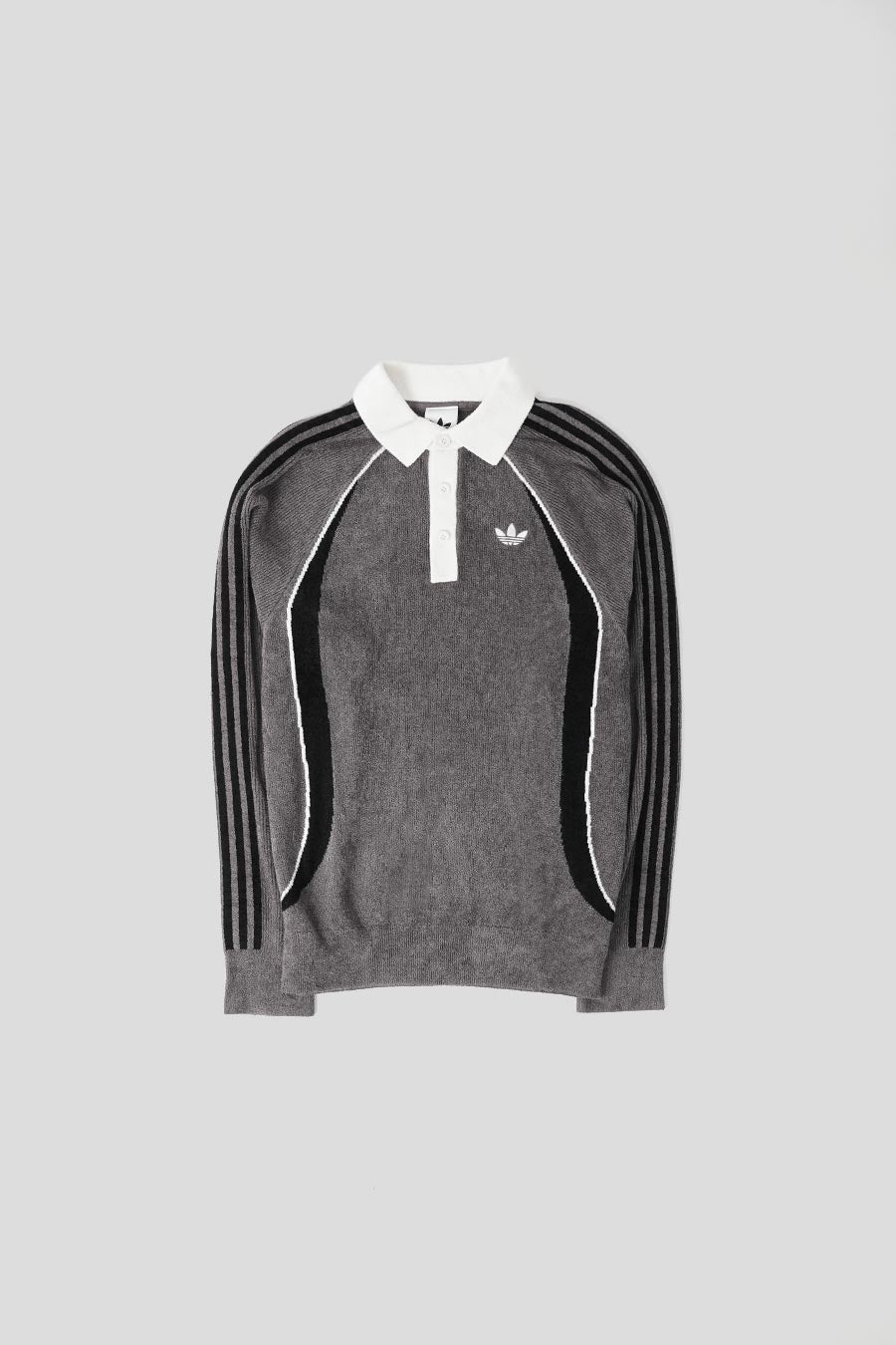 ADIDAS - POLO RETRO REMIX TEAMGEIST GRIS, NOIR ET BLANC - LE LABO STORE