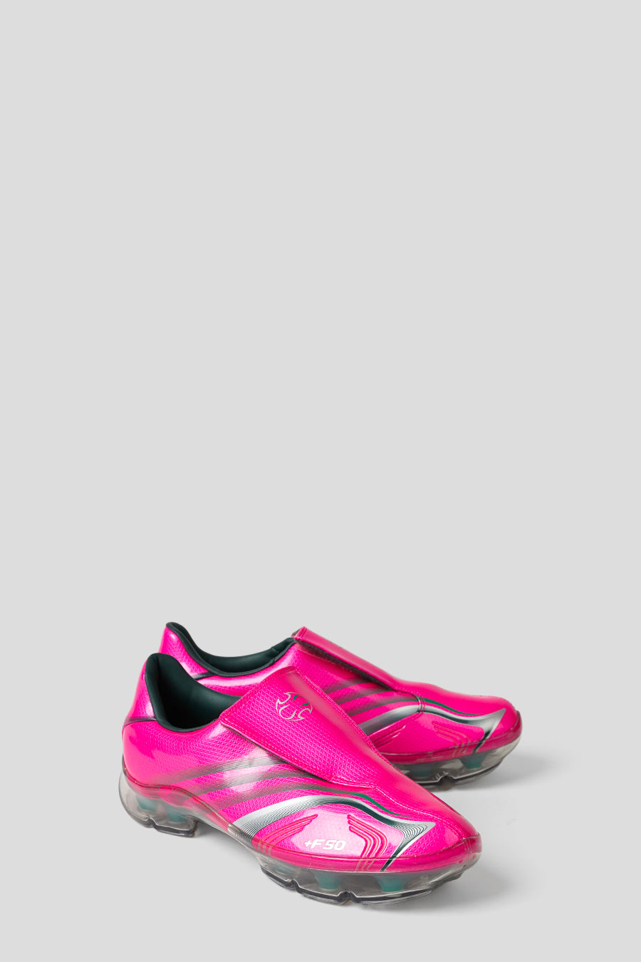 ADIDAS - SHOCK PINK, BOLD GREEN AND SILVER METALLIC ADIDAS F50 ADIFRAME W SNEAKERS - LE LABO STORE