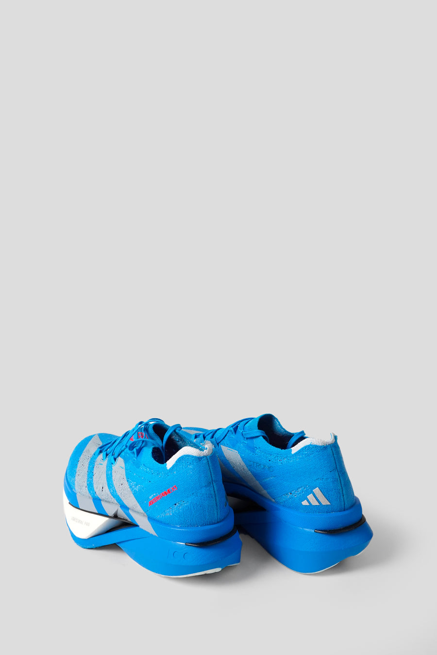 ADIDAS - SOLAR BLUE, SILVER METALLIC AND LUCID RED ADIZERO PRIME X3 STRUNG SNEAKERS - LE LABO STORE