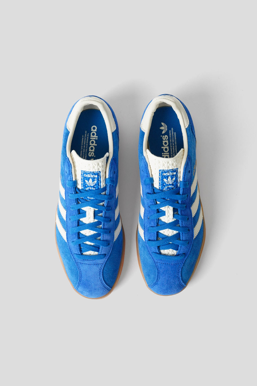 ADIDAS - BLUE, CORE WHITE AND POWER BLUE GAZELLE INDOOR PRO SNEAKERS LE LABO STORE ADIDAS - BLUE, CORE WHITE AND POWER BLUE GAZELLE INDOOR PRO SNEAKERS LE LABO STORE