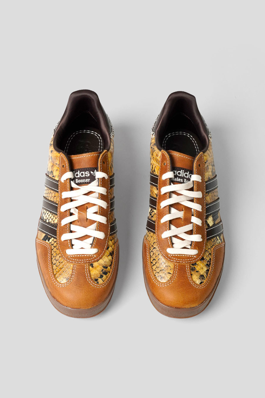 ADIDAS - SUPPLIER COLOR, DARK BROWN ET WONDER WHITE X WALES BONNER GAZELLE SNAKE SNEAKERS - LE LABO STORE