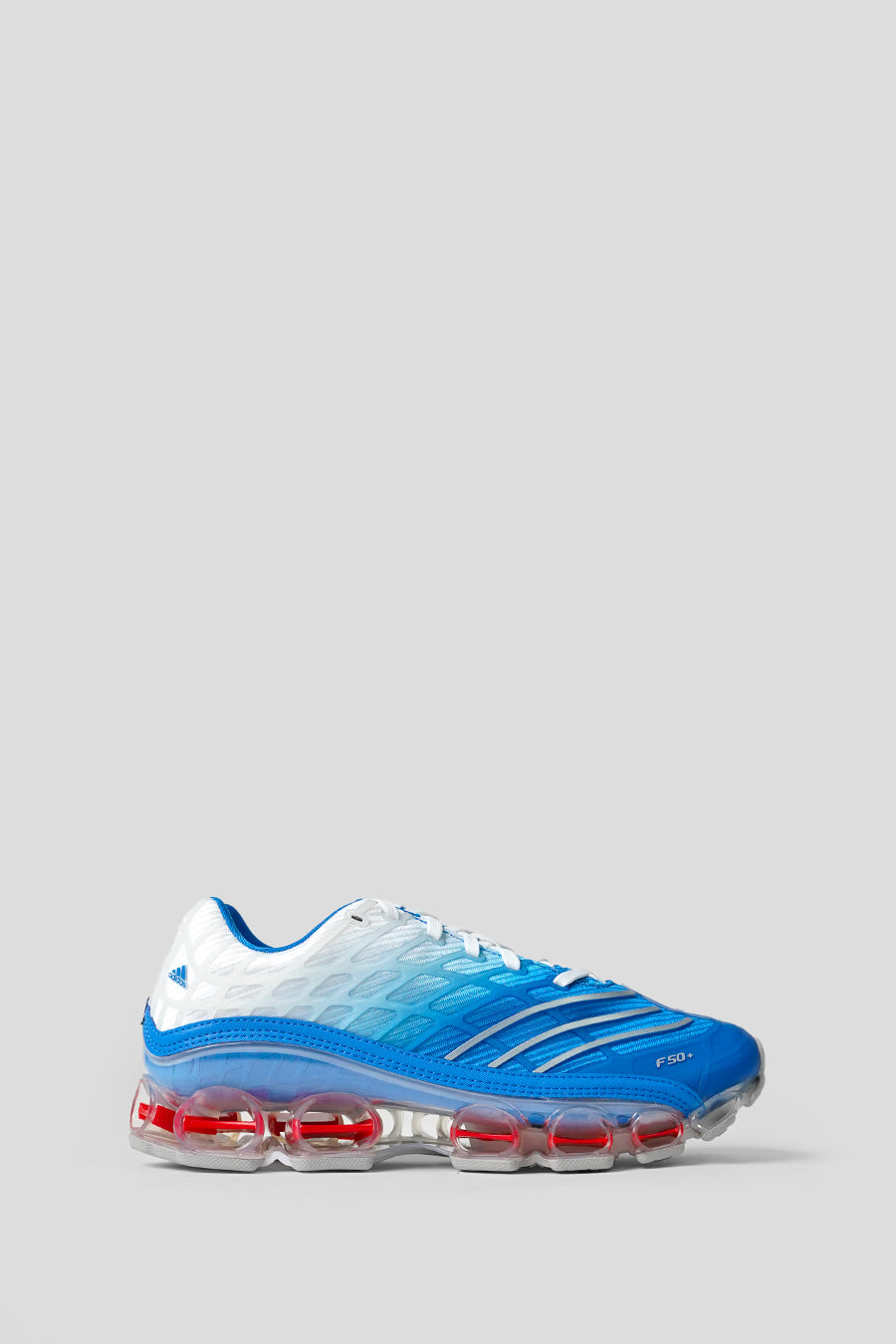 ADIDAS - BLUE BIRD, SILVER METALLIC AND CLOUD WHITE MEGARIDE F50 SNEAKERS - LE LABO STORE