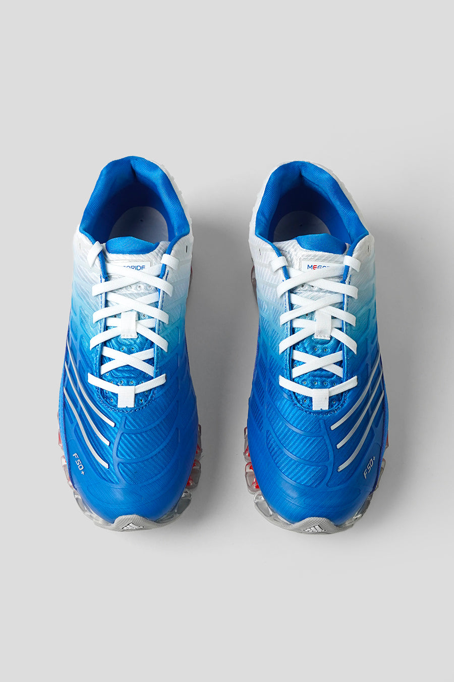ADIDAS - SNEAKERS MEGARIDE F50 BLUE BIRD, SILVER METALLIC ET CLOUD WHITE - LE LABO STORE